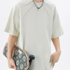 Men's Plus Size Round Neck Short Sleeve T-Shirt - Dirty Gray