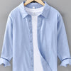Men's Plus Size Button Up Long Sleeve Shirt - Blue