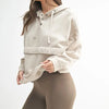 MONO B Drift Burnout Fleece Snap Hoodie - NATURAL