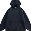 Men's Kangaroo Pocket Long Sleeve Hoodie - Navy Blue