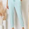 RISEN Full Size Drawstring Ultra Soft Knit Jogger - Mint