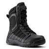 Botas Pro Black Men's 8 inch Side Zipper Rubber Sole Tactical Boots BMP110BK - Black