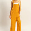 HYFVE Textured Wide Leg Overall - L.ORANGE