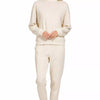 Zenana Scuba Mock Neck Sweatshirt and Joggers Set - H VANILLA