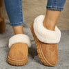 Suede Sherpa-Lined Winter Boots - White