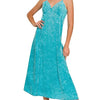 Zenana Tencel Mineral Washed Maxi Dress - LT TEAL