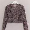 HYFVE Animal Print Snap Down Crop Cardigan - Dusty Lavender