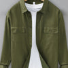 Men's Plus Size Button Up Long Sleeve Shirt - Green