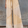 POL Elastic Waistband Wide Leg Pants with Drawstring - CORN SOUP