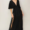 HYFVE Tie Back Maxi Split Cover Up Dress - Black