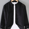 Men's Plus Size Button Up Long Sleeve Shirt - Black