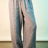 VERY J Wide Leg Gauze Solid Pants - Denim