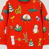 Children's Christmas Crew Neck Sweatshirt - Red
