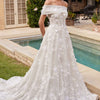 Strapless Wedding Ball Gown - Off White