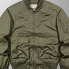 Men's Plus Size Zip Up Bomber Jacket - Army Green