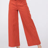 SAGE + FIG Wide Leg Cropped Pants - Cinnamon