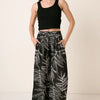 Mittoshop Printed Wide Leg Pants - Black