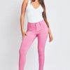 YMI Jeanswear Full Size Hyperstretch Mid-Rise Skinny Pants - Flami-Flamingo