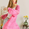 ADORA Lightweight Sweater Knit Cardigan - HOT PINK