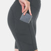 Leggings Depot Full Size High Waist Active Shorts - charcoal
