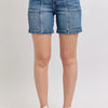 Judy Blue Full Size High Rise Denim Shorts Plus Size - Medium