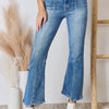 RISEN Full Size High Rise Ankle Flare Jeans - Medium