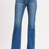 RISEN High Rise Flare Jeans - DARK