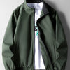 Men's Plus Size Casual Lightweight Bomber Jacket - Green