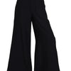 Zenana Relaxed Fit Elastic Waisted Wide Leg Pants - BLACK