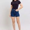 Judy Blue Full Size High Waist Tummy Control Denim Shorts Plus Size - DK