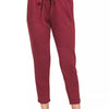 Zenana Scuba Capri Sweatpants with Pocket - DK BURGUNDY