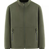 Men's Plus Size Casual Stand Collar Zip-Up Lightweight Jacket - Army Green