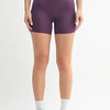 MONO B Venice Cloud Light Contour Biker Shorts - MERLOT