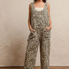 BiBi Leopard Print Adjustable Strap U Neck Jumpsuit - LEOPARD