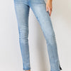 Kancan Full Size Mid Rise Y2K Slit Bootcut Jeans - Medium