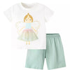 Children's Fairy Graphic Tee & Shorts Set - White