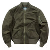 Men's Plus Size Zip Up Classic Bomber Jacket - Army Green