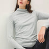 Be Cool Mock Neck Long Sleeve T-Shirt - Grey