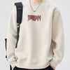 Men's Plus Size Crew Neck Dropped Shoulder Sweatshirt - Gray Apricot