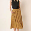 Mittoshop Printed Midi Skirt - Mustard