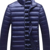 Men's Plus Size Lightweight Zip Up Jacket - Navy