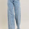 Judy Blue Full Size High Waist Wide Leg Jeans with Skewed Inseam Plus Size - LT