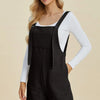 Double Take Full Size Texture Sleeveless Romper - Black
