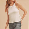 Aemi + Co Lightweight Ribbed Tank - White