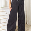 Basic Bae Wide Leg Pocketed Pants - Dark Gray