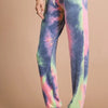 BiBi Tie Dye French Terry Casual Pants - CHARCOAL TIEDYE