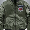 Men's Plus Size Zip Up Bomber Jacket - Army Green