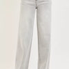 RISEN Slouchy Baggy Jeans with Contrast Stitching - LIGHT GREY