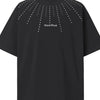 Men's Embellished Oversized Short Sleeve T-Shirt - Black