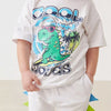 Children's Dinosaur Tee and Shorts Set - White